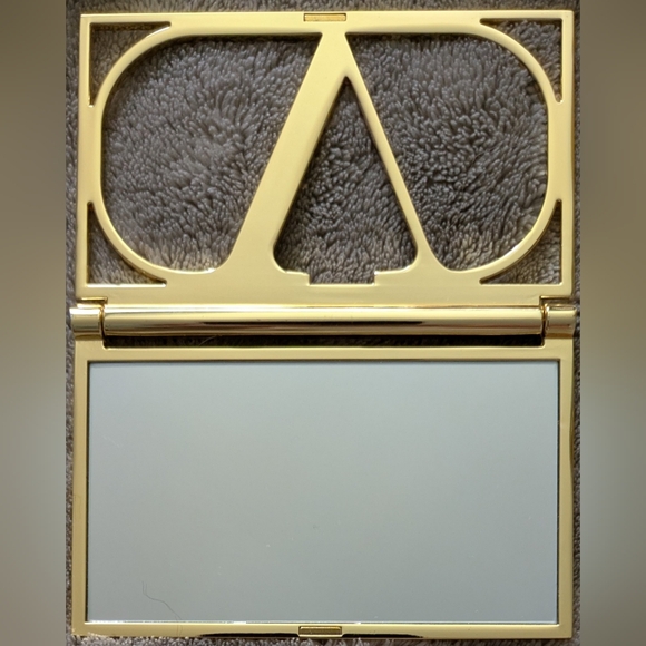 Valentino Gold Logo Folding Mirror - Picture 3 of 3
